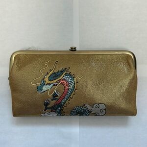 Lauren Dragon embroidery leather wallet